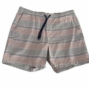L.L. BEAN Pastel Striped Swim Shorts Lightweight Beach Summer xxl